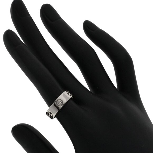 CARTIER 18k White Gold Love Ring #51 - Picture 6 of 9